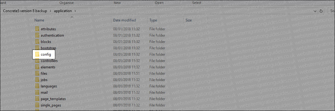 config folder