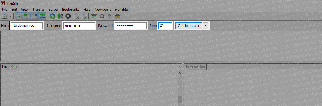 ftp login details