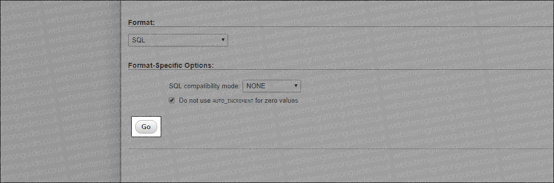 go button