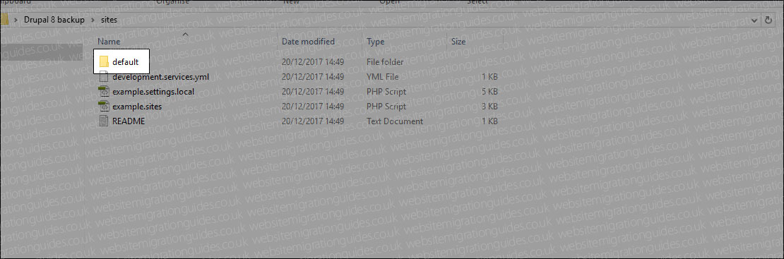 default folder