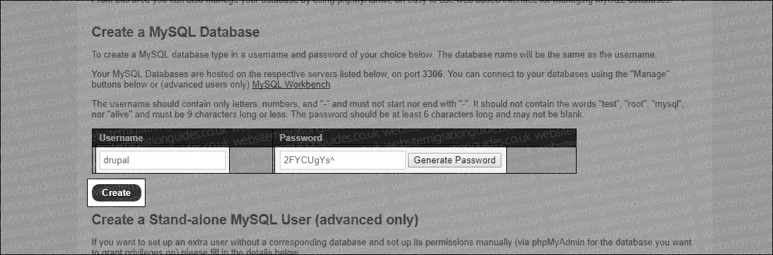 Create a MySQL Database