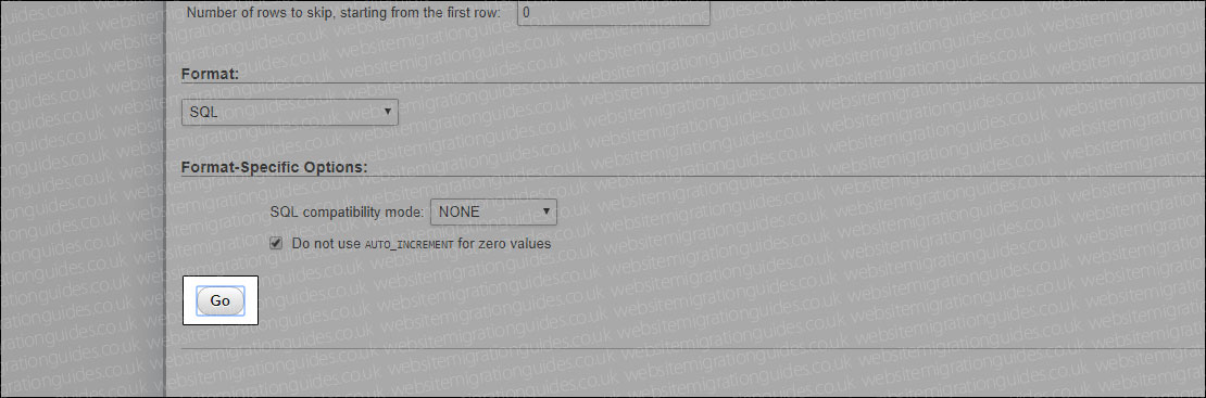 phpmyadmin go