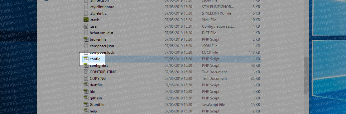 Moodle config file