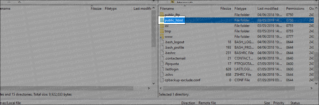 moodle public_html folder