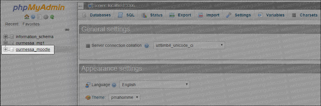 select moodle 3 database