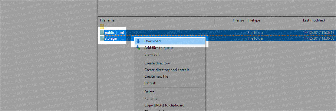 download the opencart files and folders