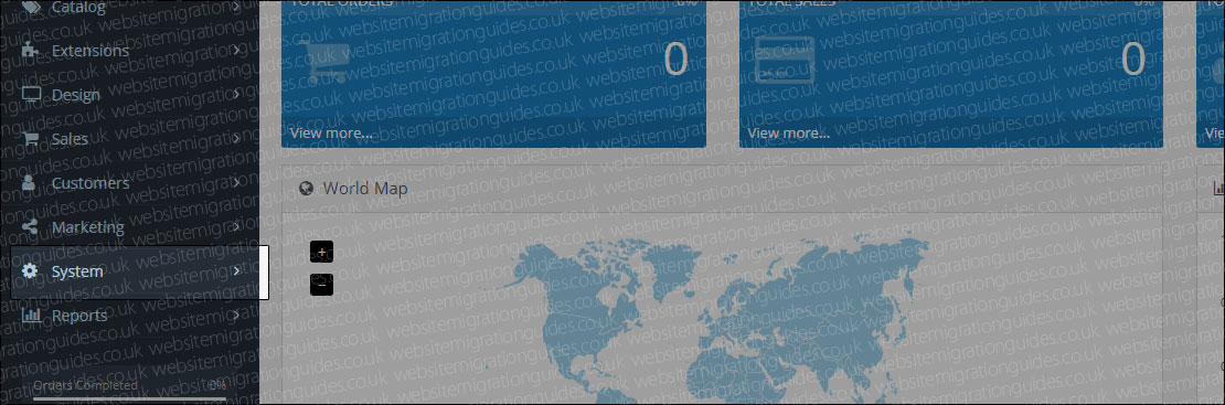 opencart admin system