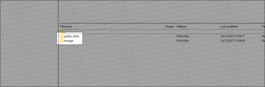 opencart public_html and storage folder