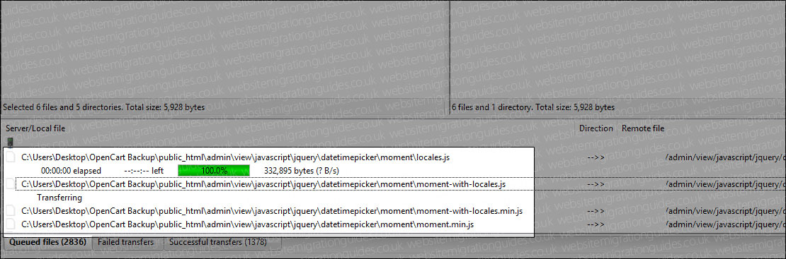 opencart uploading