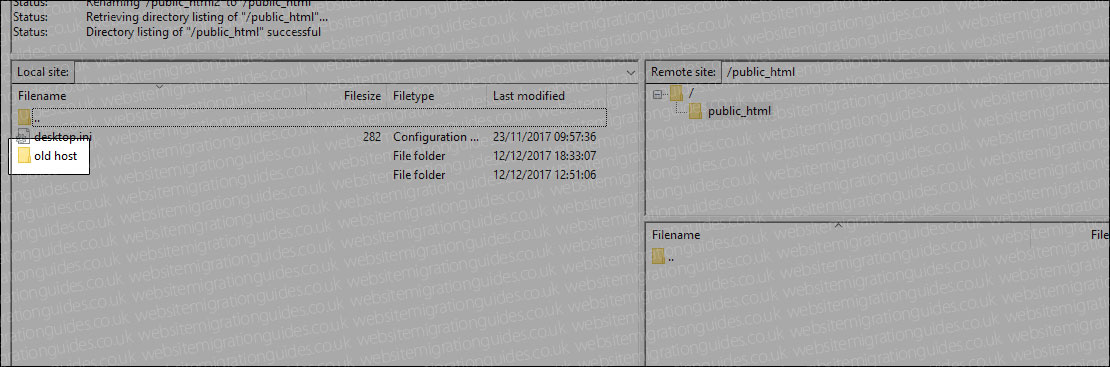 prestashop backup old host