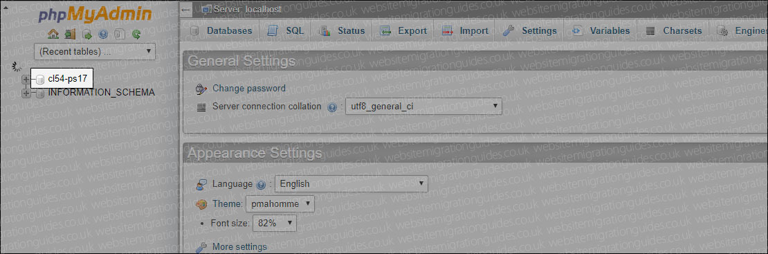 select prestashop database