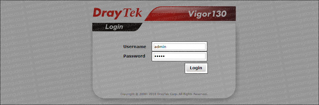 modem login