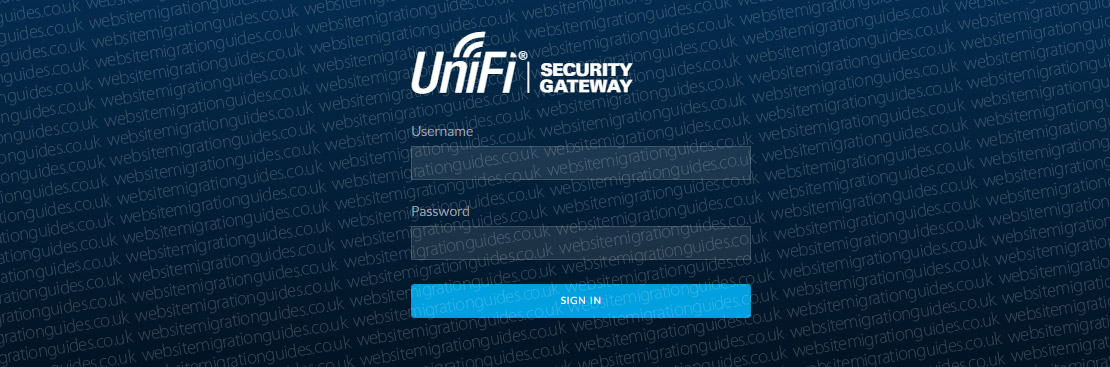 unifi usg login