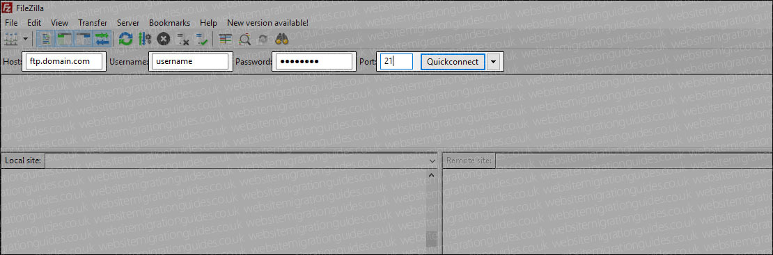 backup wordpress via ftp