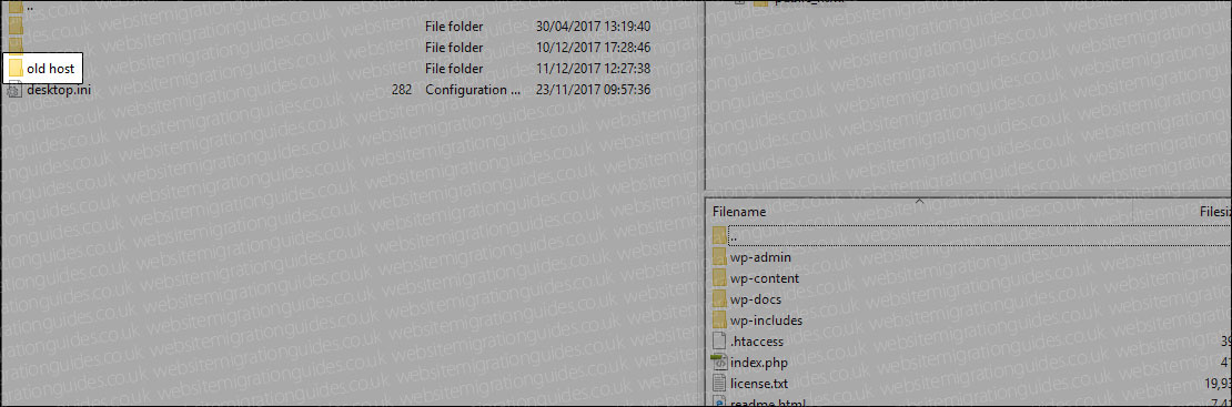 wordpress old host