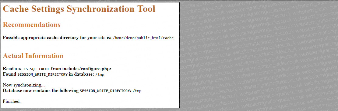 Cache Settings Synchronization Tool