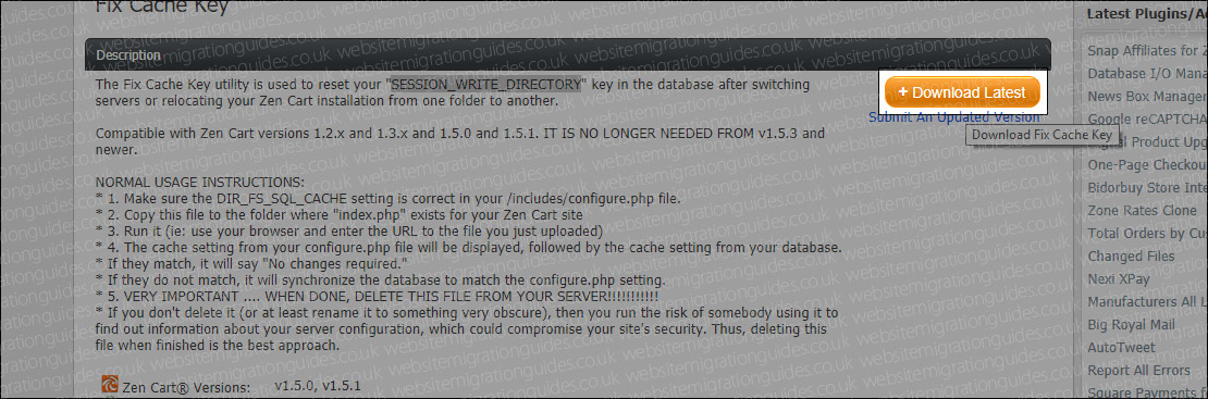 Fix Cache Key
