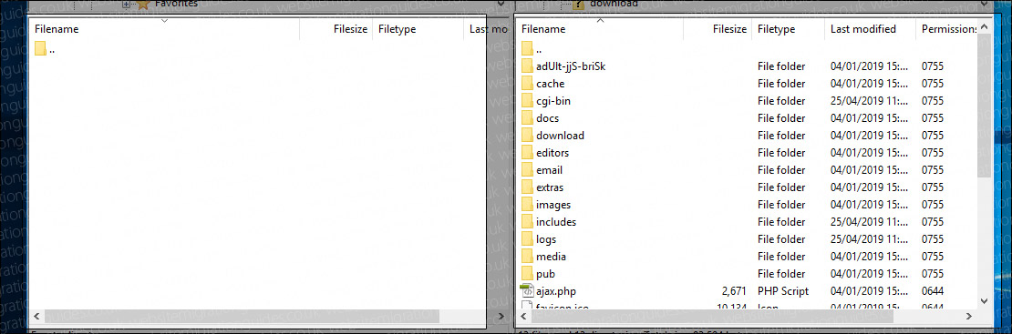 ZenCart backup step 1
