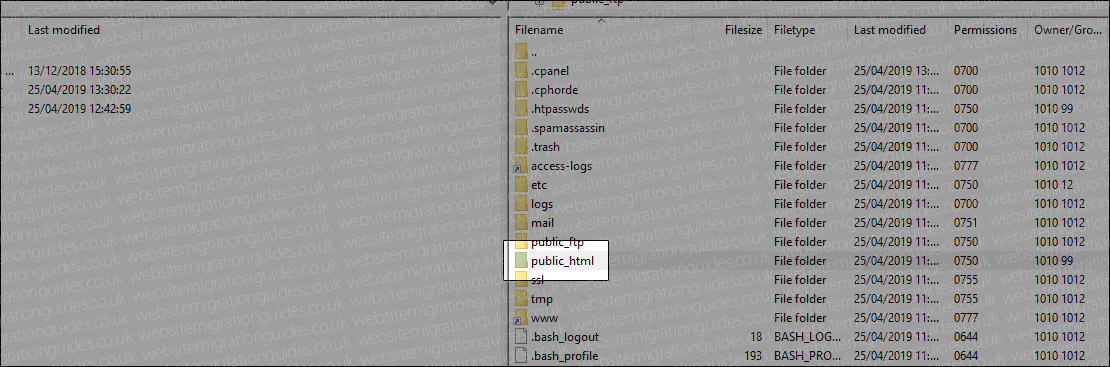ZenCart's public_html folder